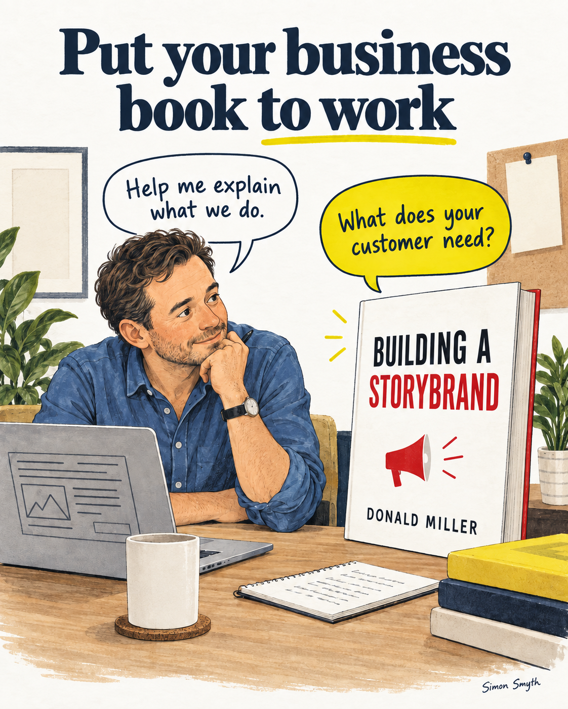 A business owner talks to Building a StoryBrand about explaining their business